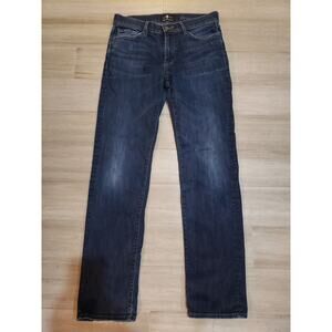 7 For All Mankind Slimmy Denim Blue Jeans Men's Size 32x32 Luxe Performance